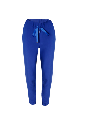 Spodnie medyczne joggery damskie - niebieskie